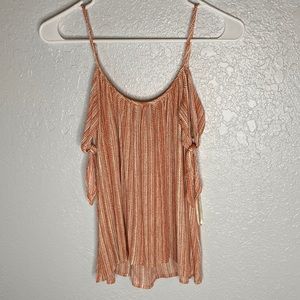 Off the shoulder blouse.